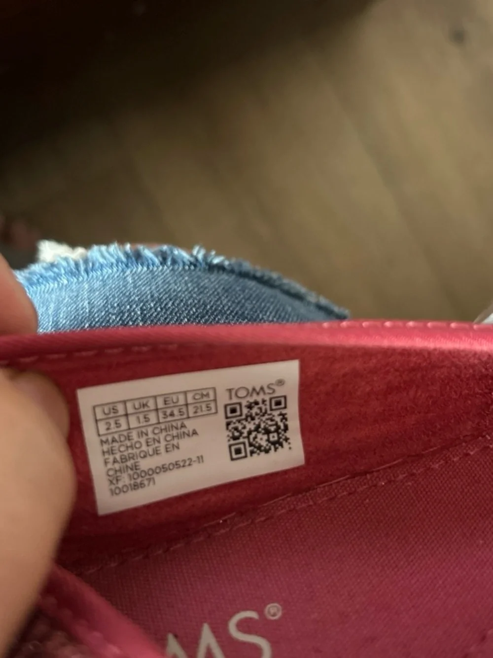 Toms Girls Sparkling Rose Slip-On Flats